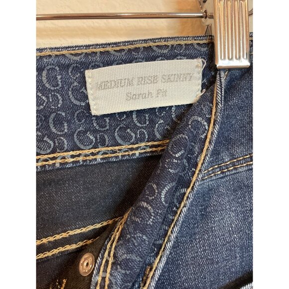 Guess Med Wash Sarah Fit Med Rise Skinny Jean - Picture 6 of 7